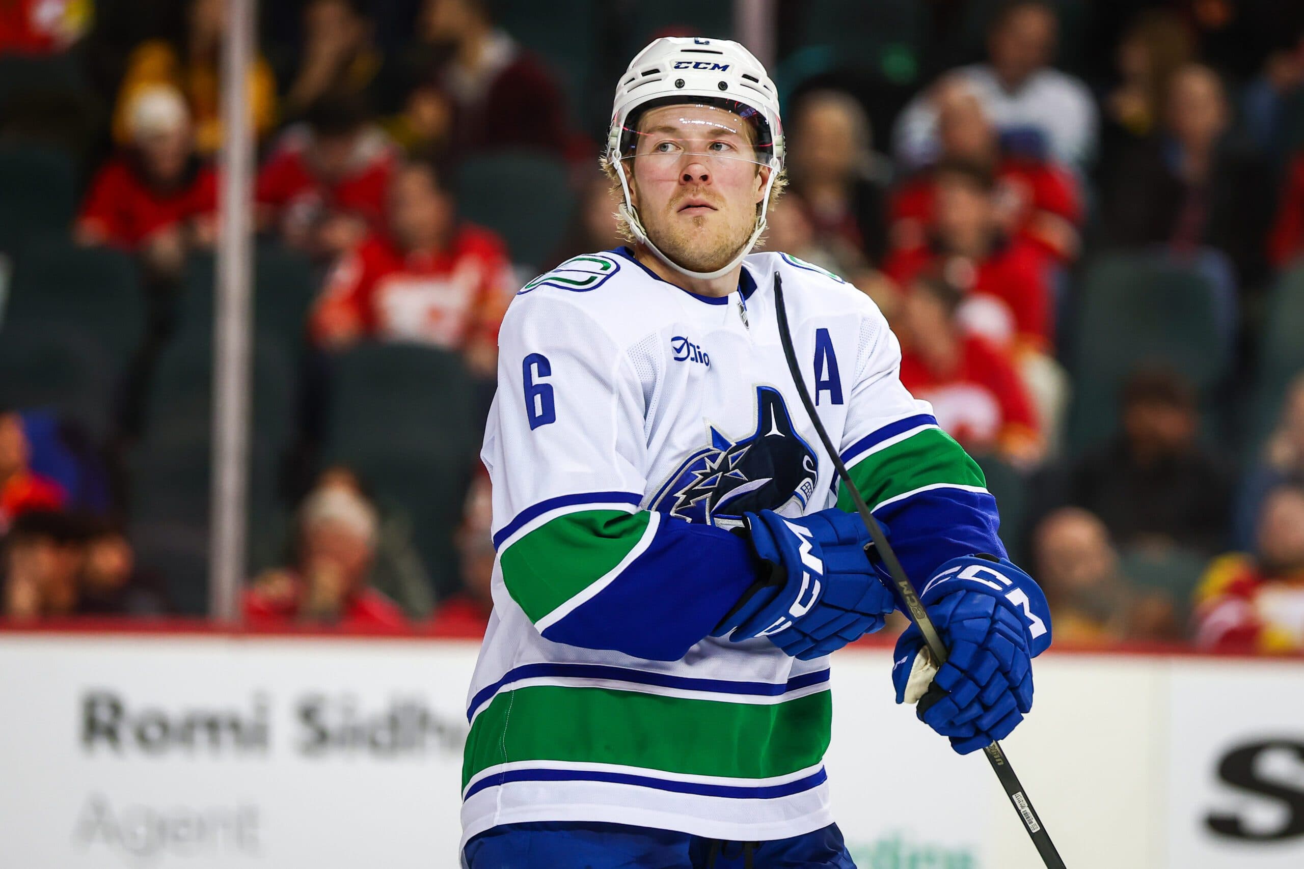 Vancouver Canucks right winger Brock Boeser
