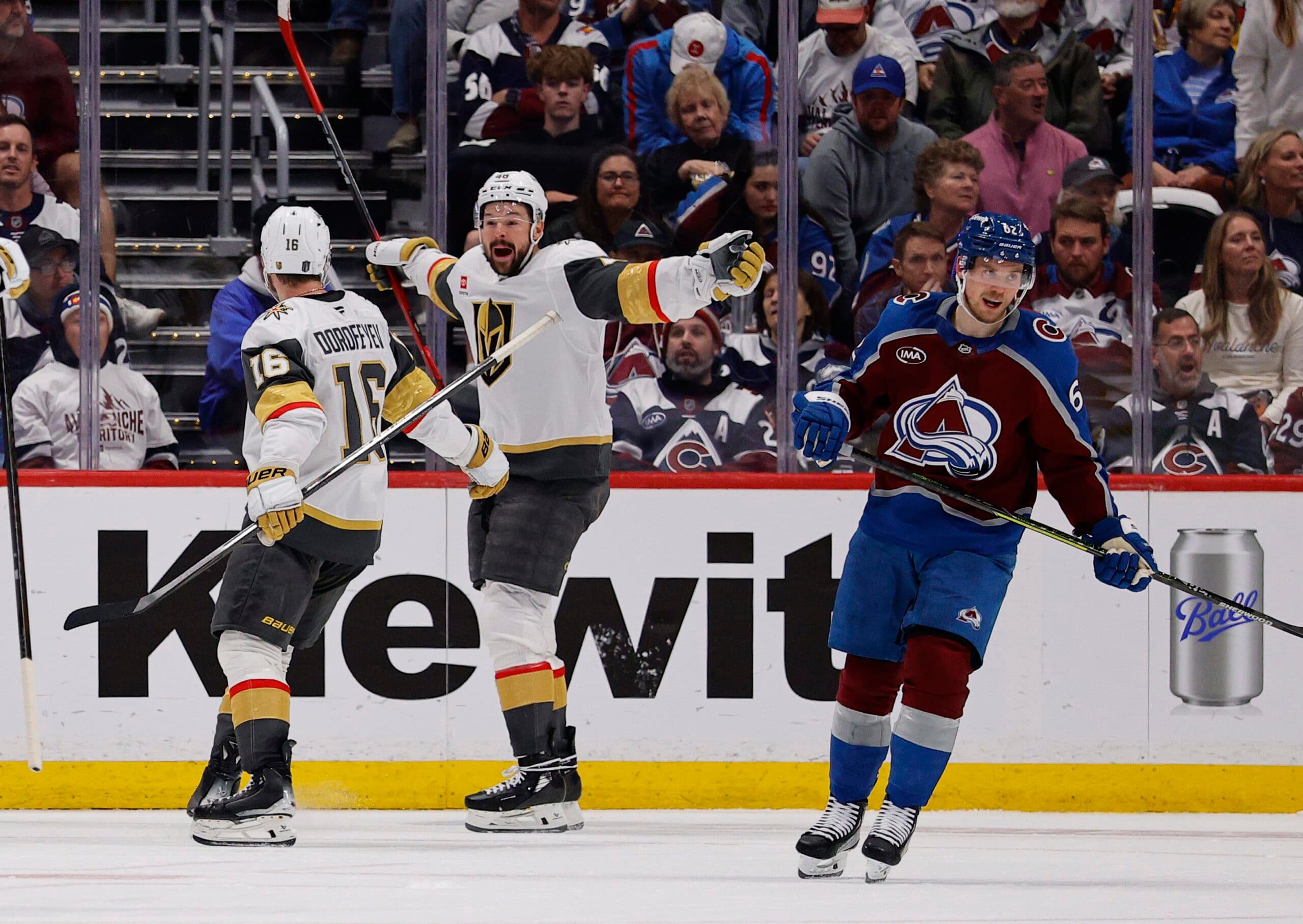 Golden Knights survive late Avalanche surge, win Game 1 of Western Conferene Final