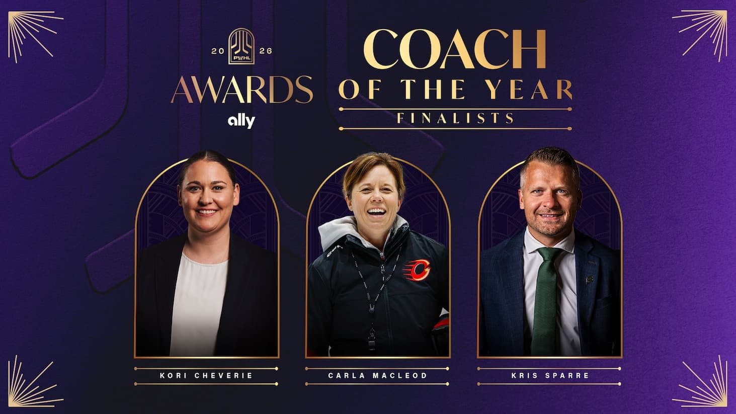 Cheverie, MacLeod, Sparre named finalists for 2026 PWHL Coach of the Year award