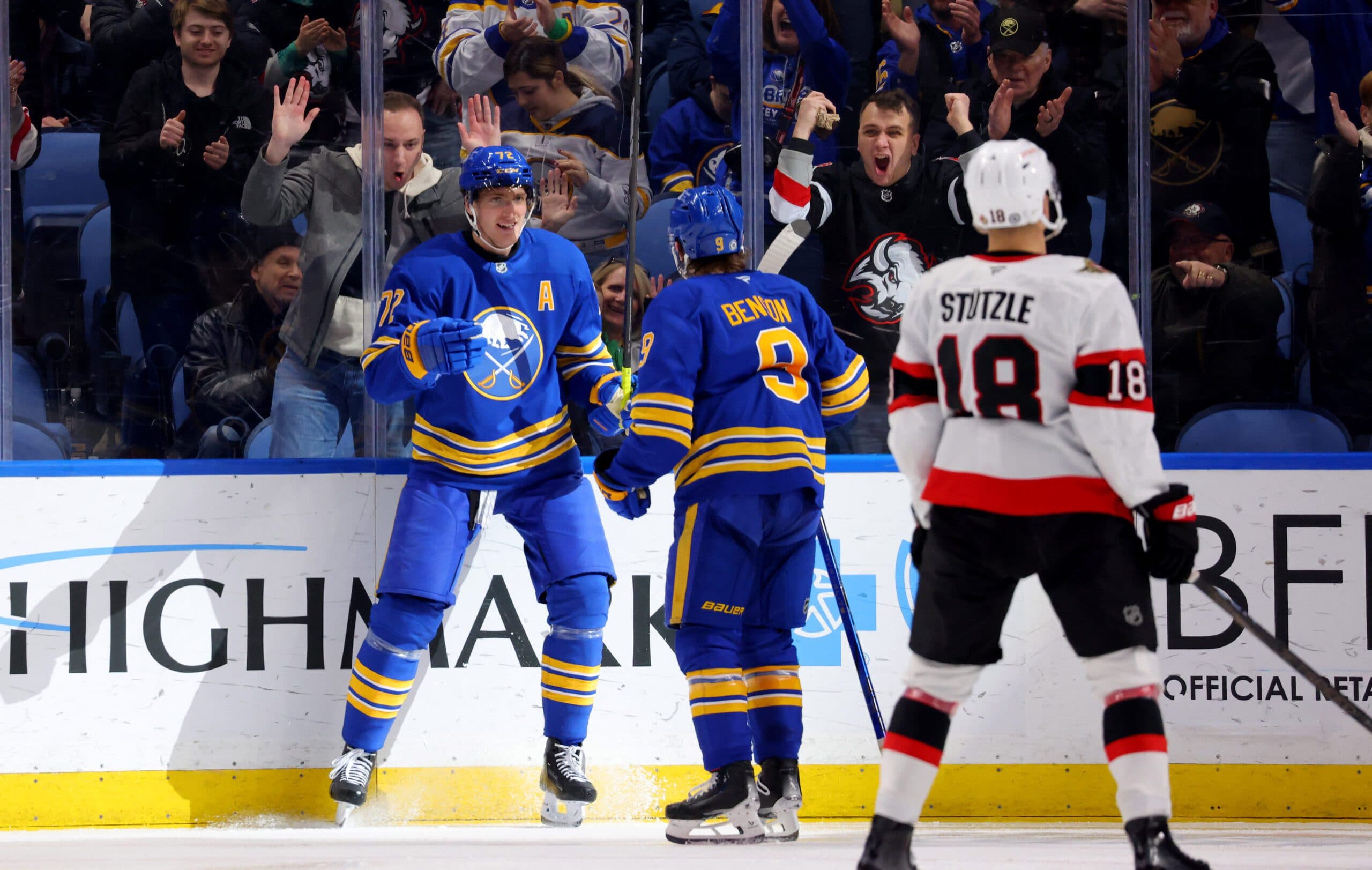 ‘You’re excited to be around him’: Thompson on the energy Benson brings to the Sabres