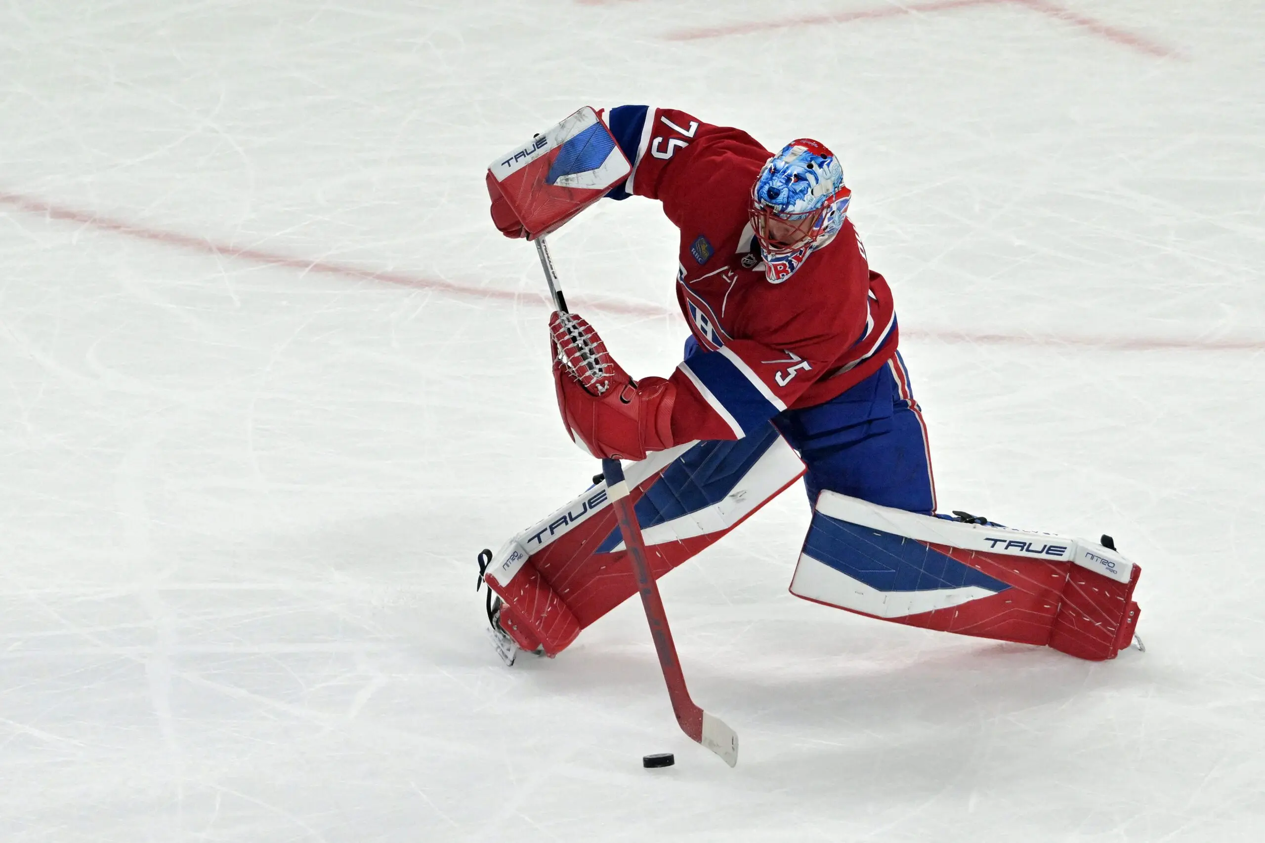 Montreal Canadiens goaltender Jakub Dobes