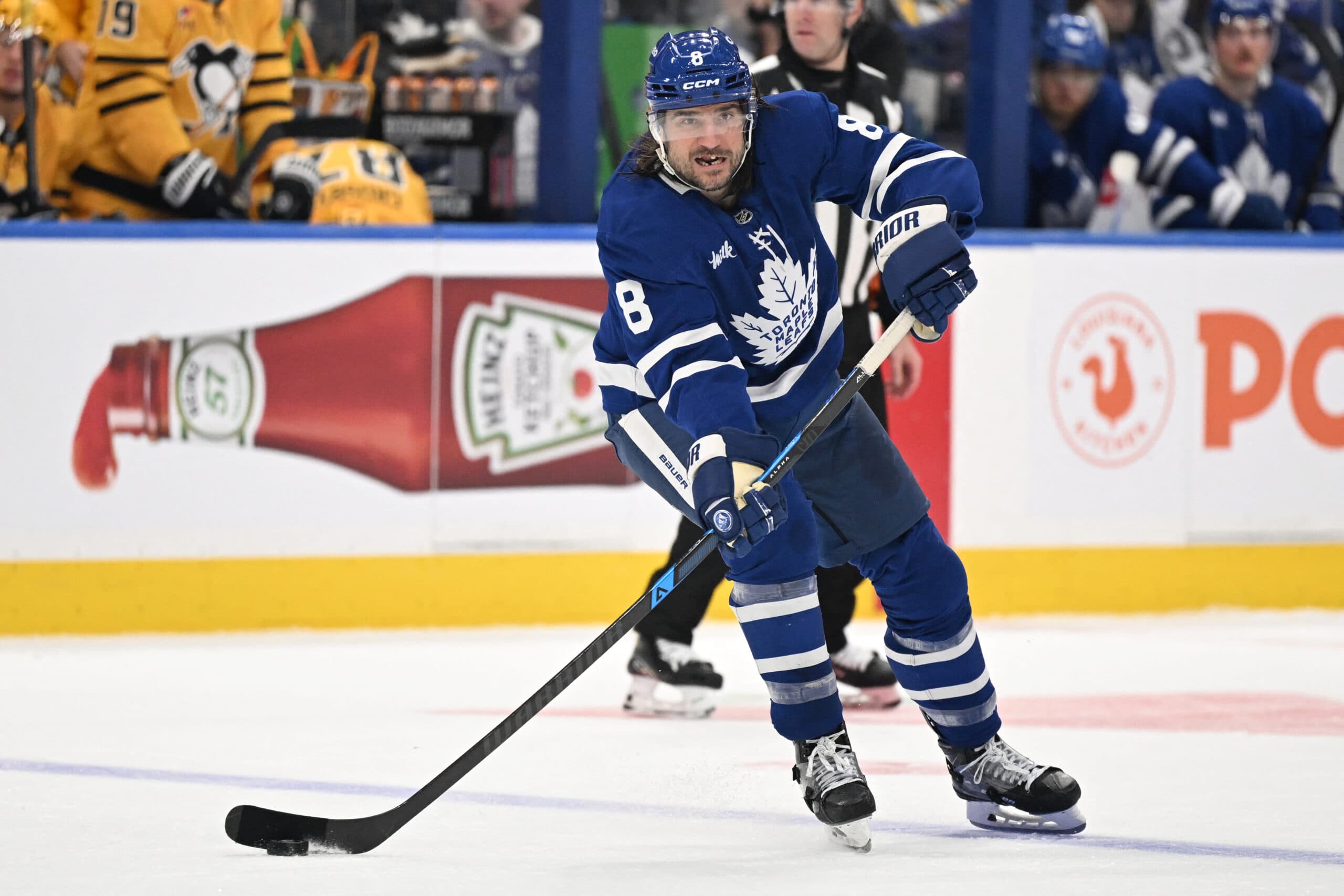 Tanev had surgery in March to repair a core muscle injury.