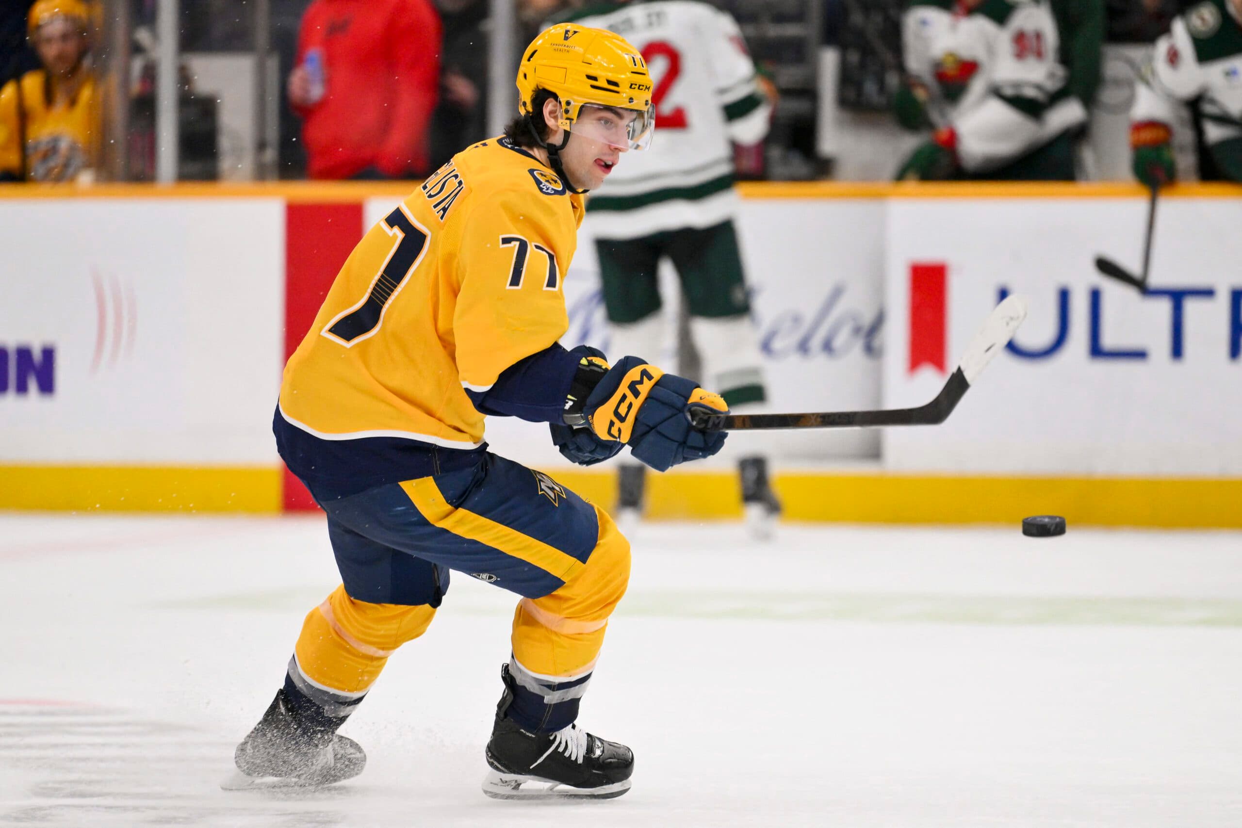 New Jersey acquired Evangelista from the Nashville Predators on Tuesday.