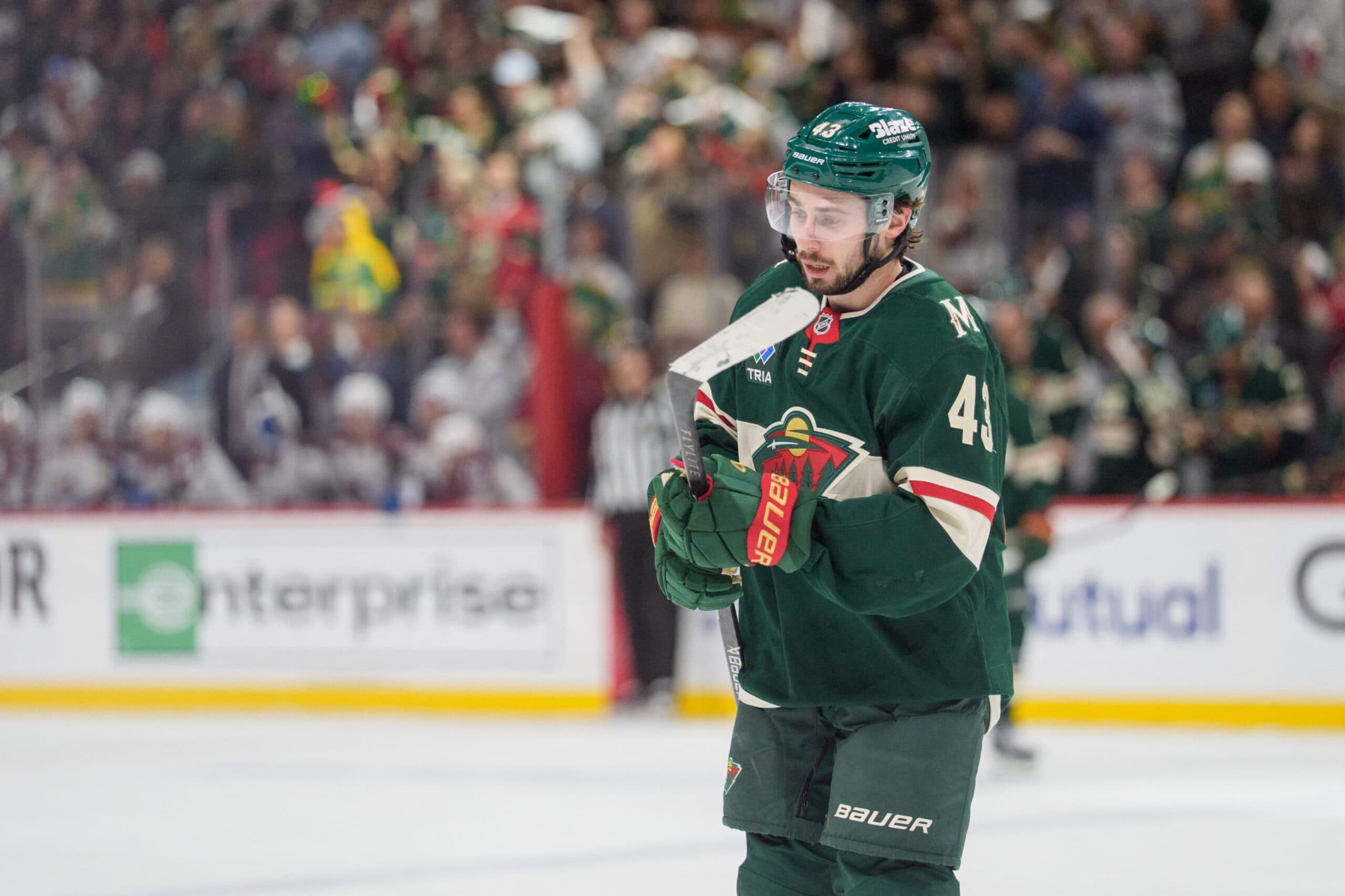 Minnesota Wild defenseman Quinn Hughes