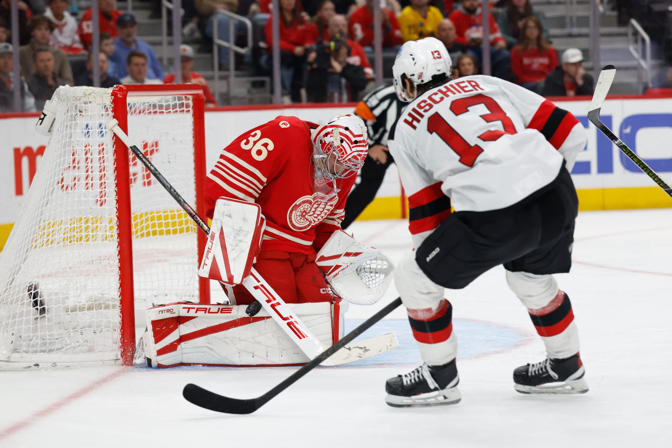 John Gibson and Nico Hischier