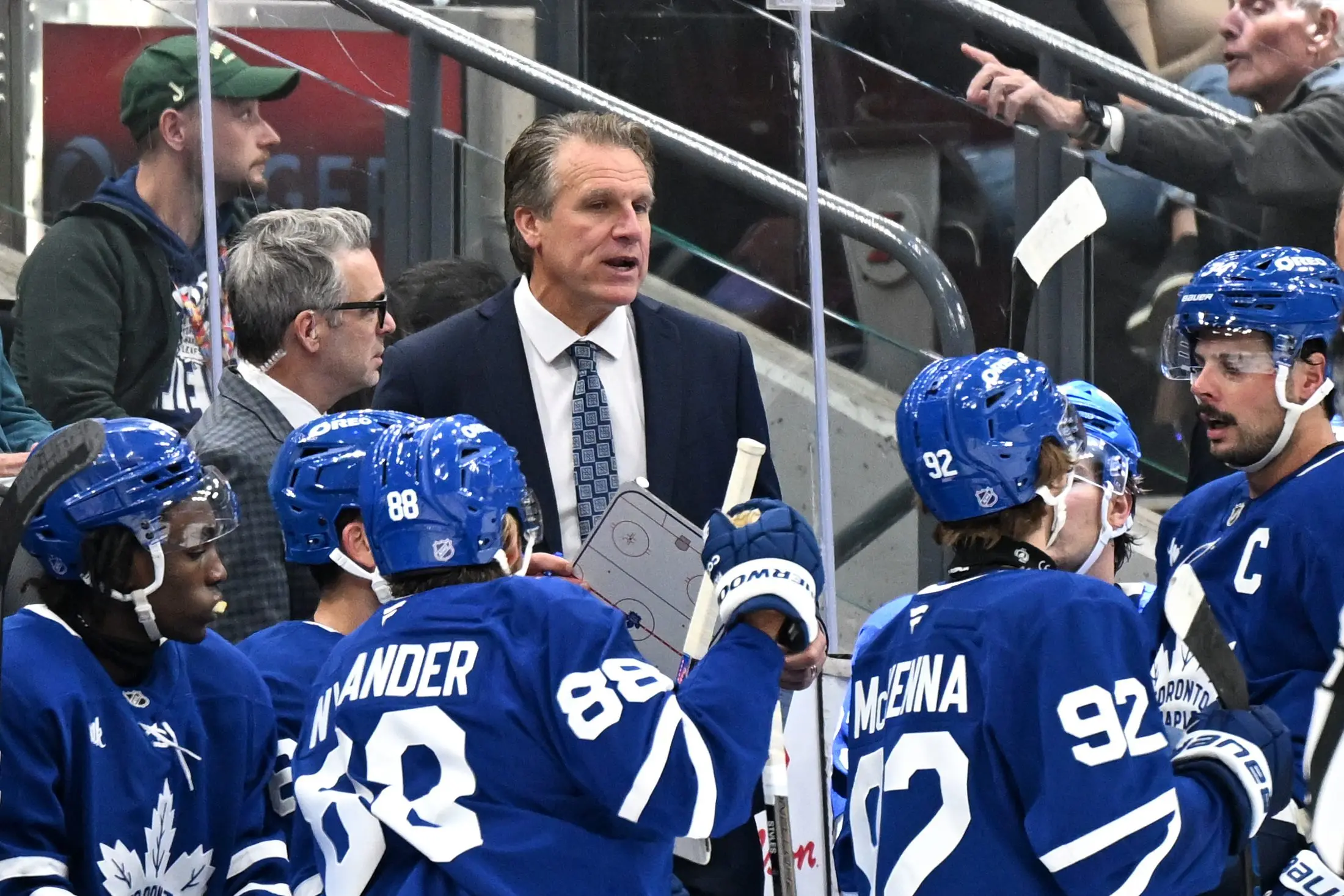 Toronto Maple Leafs coach Jim Hiller