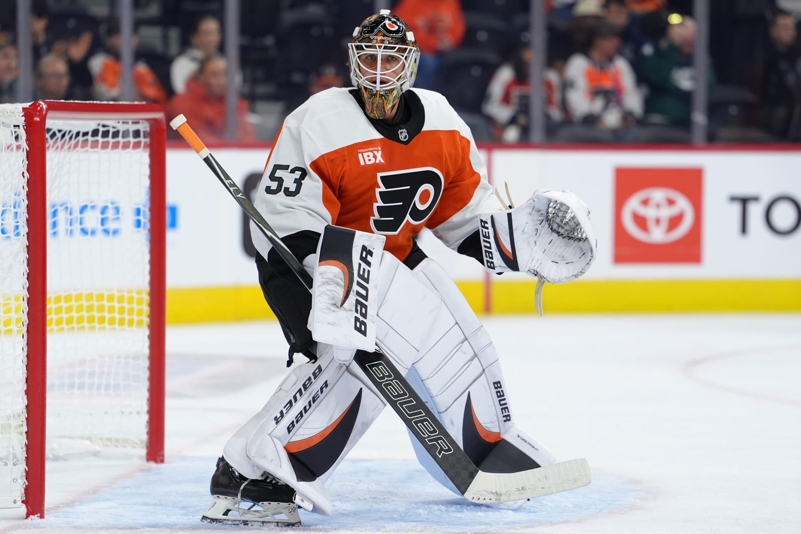 Philadelphia Flyers goaltender Joseph Woll