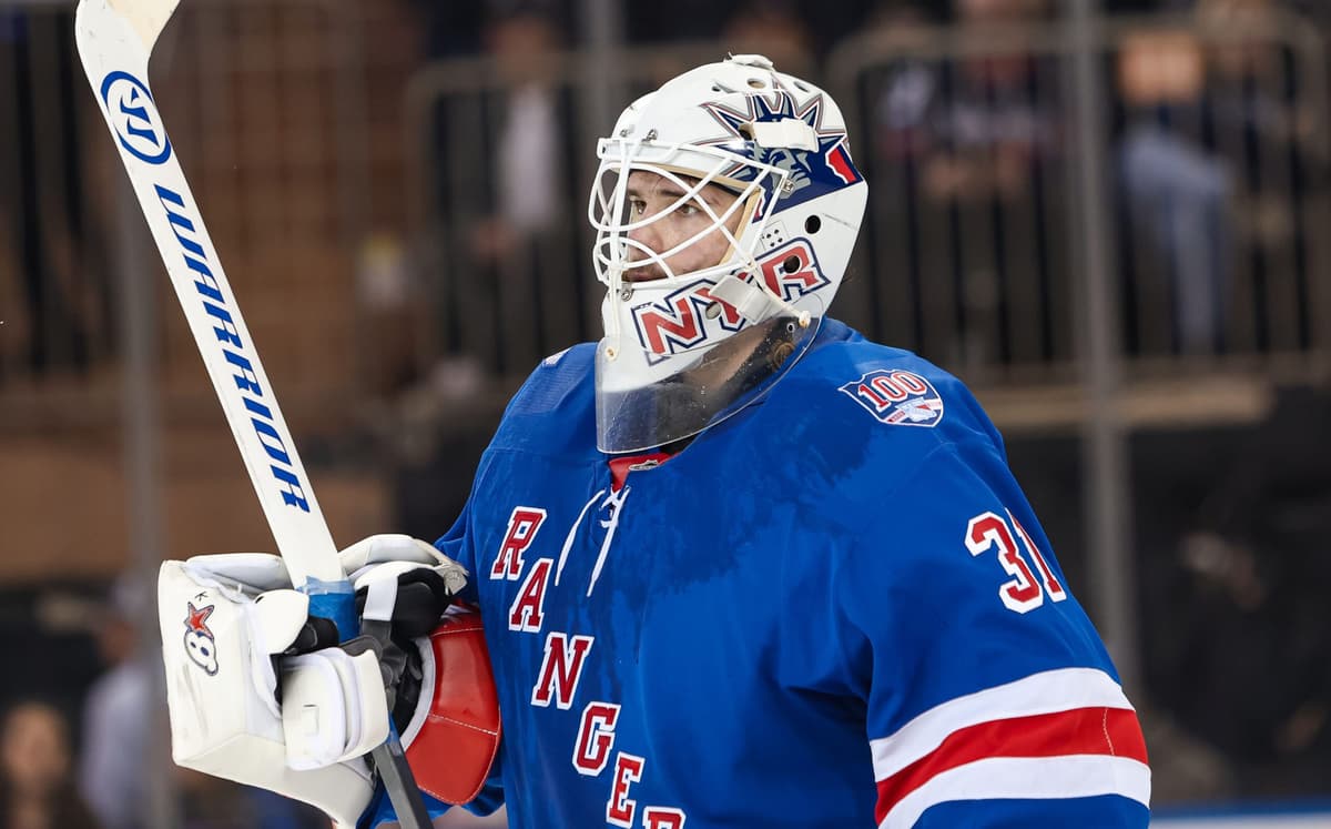 Igor Shesterkin and Mika Zibanejad and New York Rangers — Shesterkin's Historic Goal Caps Rangers' Dominant Opening Win
